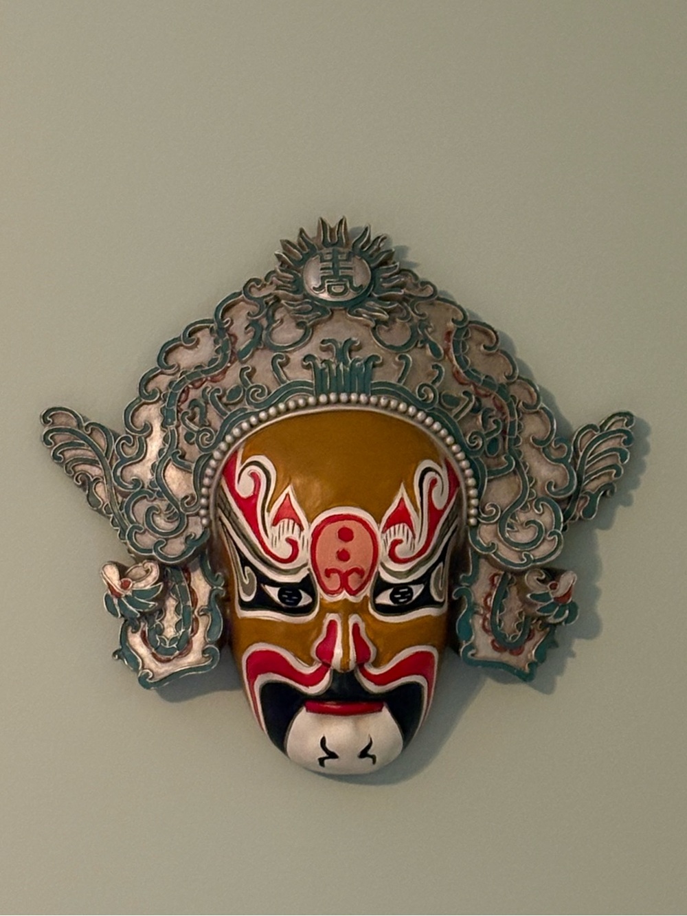 Decorative Ornate Chinese Opera Mask Wall Art